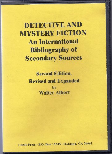 Beispielbild fr Detective and Mystery Fiction: An International Bibliography of Secondary Sources zum Verkauf von Irish Booksellers