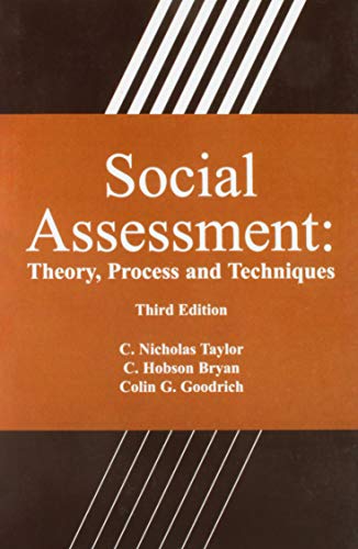 Stock image for Social Assessment: Theory, Process and Techniques, Third Edition for sale by bmyguest books