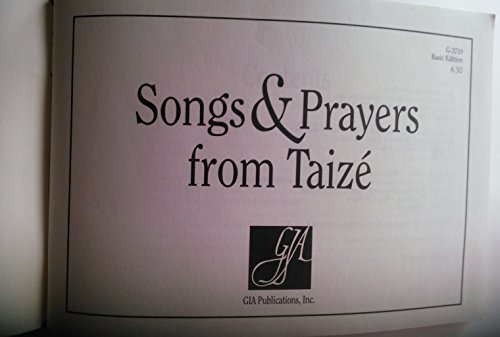 Imagen de archivo de Songs Prayers from Taize a la venta por Books of the Smoky Mountains