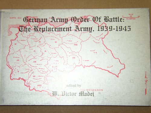 9780941052177: German Army Order of Battle: The Replacement Army, 1939-1945