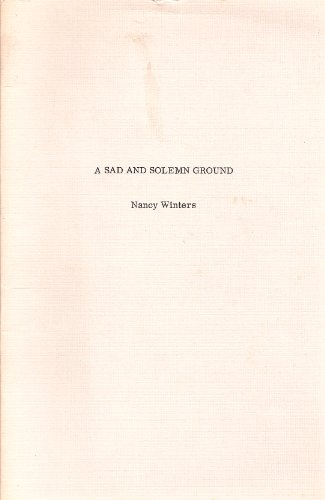 Imagen de archivo de A sad and solemn ground a la venta por Arundel Books
