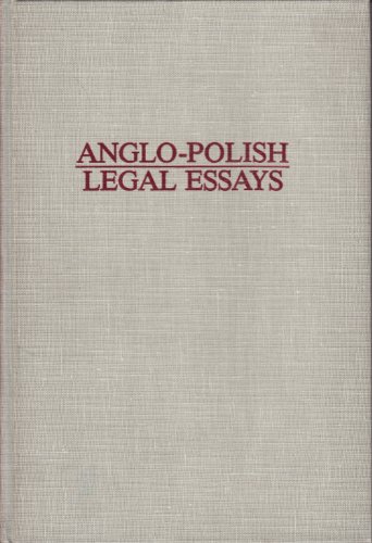 Beispielbild fr Anglo-Polish Legal Essays zum Verkauf von Anybook.com
