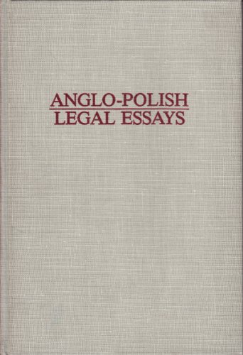 Stock image for Anglo-Polish Legal Essays for sale by Anybook.com