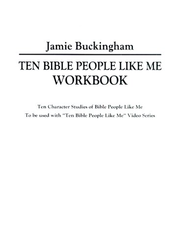 Beispielbild fr Ten Bible People Like Me zum Verkauf von Better World Books