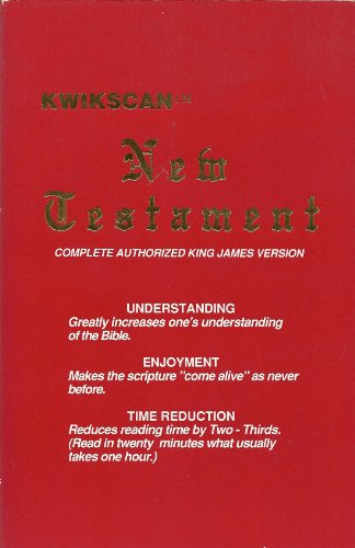 Beispielbild fr KWIKSCAN New Testament: Complete Authorized King James Version zum Verkauf von Front Cover Books