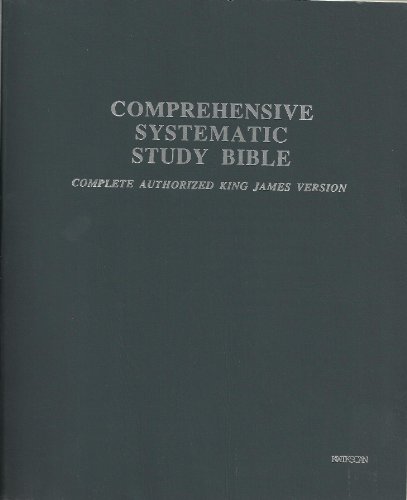 Imagen de archivo de Comprehensive Systematic Study Bible in Kwikscan: Complete Authorized King James Version a la venta por Blindpig Books