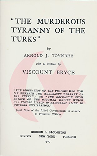 Beispielbild fr The Murderous Tyranny Of The Turks zum Verkauf von Willis Monie-Books, ABAA