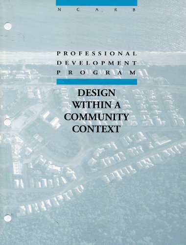 Stock image for NCARB's Design Within a Community Context for sale by HPB-Red