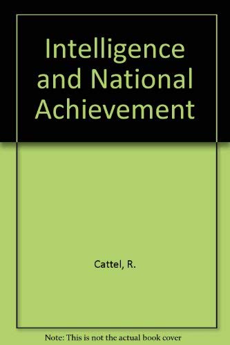 Beispielbild fr Intelligence and National Achievement zum Verkauf von Better World Books
