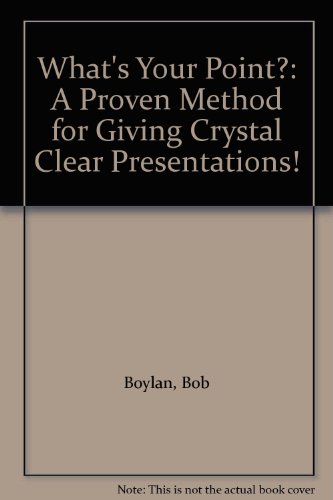 9780941755009: What's Your Point?: A Proven Method for Giving Crystal Clear Presentations!