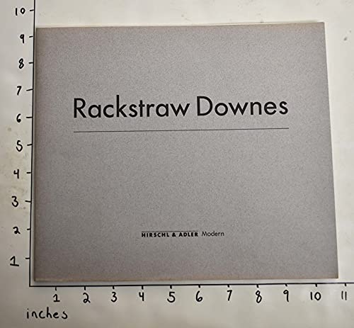 Imagen de archivo de Rackstraw Downes a la venta por ANARTIST