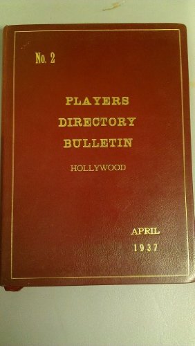 Beispielbild fr Academy Players Directory Bulletin zum Verkauf von Books From California