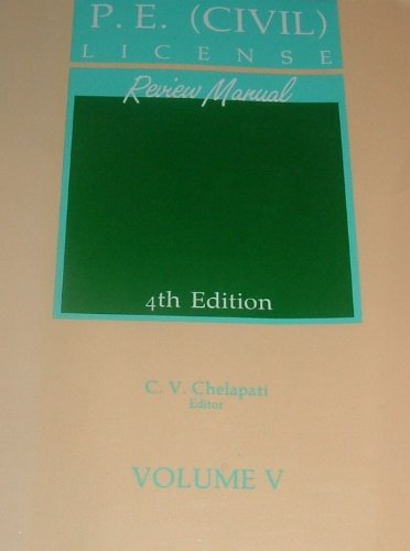 9780942115420: P.e. (Civil) License Review Manual Vol V (Vol V)