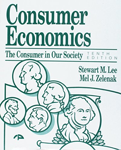 Imagen de archivo de Consumer Economics: The Consumer in Our Society a la venta por HPB-Red