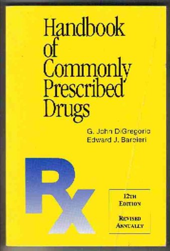 Beispielbild fr Handbook of Commonly Prescribed Drugs zum Verkauf von Library House Internet Sales