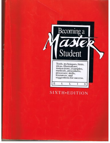 Imagen de archivo de Becoming a Master Student a la venta por Once Upon A Time Books