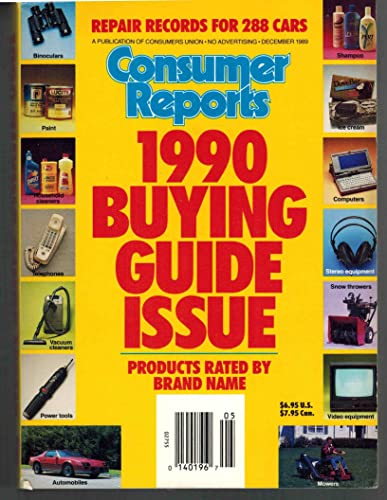 Stock image for Consumer Reports 1990 Buying Guide Issue for sale by ThriftBooks-Atlanta