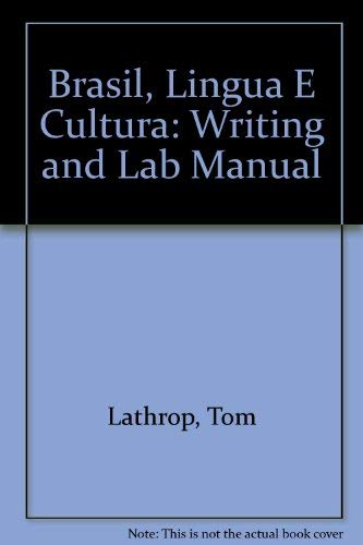 Stock image for Brasil, Lingua E Cultura: Writing and Lab Manual for sale by HPB-Diamond