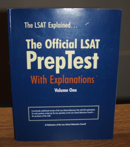 9780942639681: The Official LSAT Prep Test with Explanations Volume 1