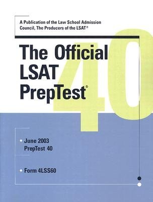 9780942639889: The Official LSAT PrepTest 40