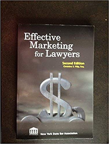 Beispielbild fr Effective Marketing for Lawyers zum Verkauf von ACJBooks
