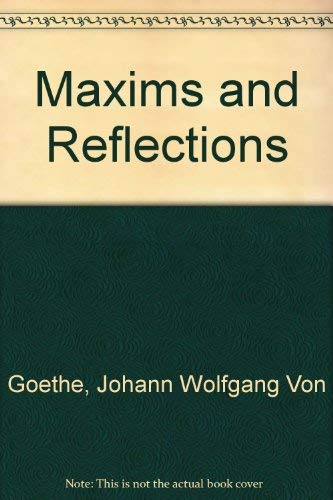 9780943045092: Maxims and Reflections