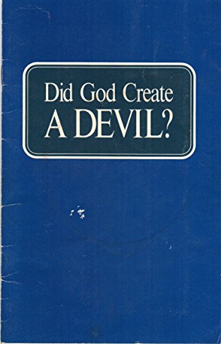 Beispielbild fr Did God create a devil? zum Verkauf von Wonder Book