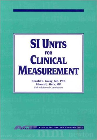 Beispielbild fr SI Units for Clinical Measurement zum Verkauf von Solr Books