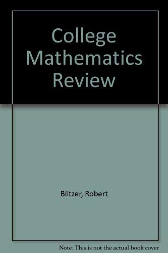 9780943202105: College Mathematics Review