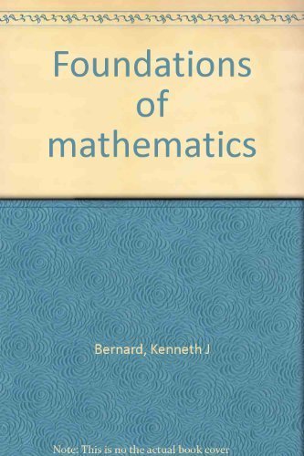 Stock image for Foundations of Mathematics for sale by Better World Books