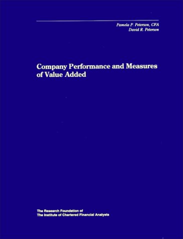 Imagen de archivo de Company Performance and Measures of Value Added a la venta por BookHolders