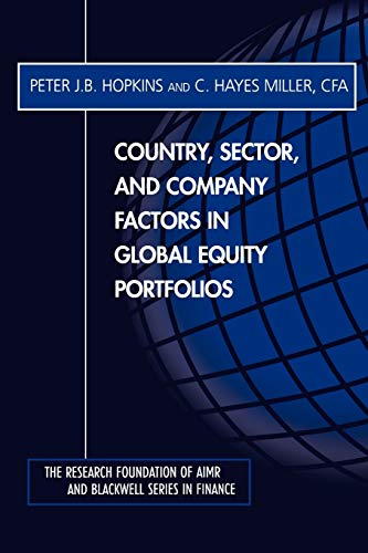 Stock image for Country, Sector, and Company Factors in Global Equity Portfolios for sale by Wonder Book