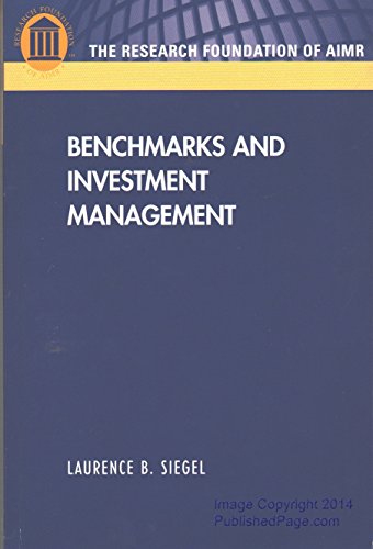 Stock image for Benchmarks and Investment Management for sale by HPB-Red