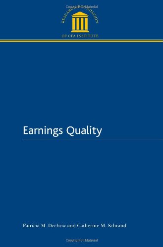 Beispielbild fr Earnings Quality zum Verkauf von Better World Books