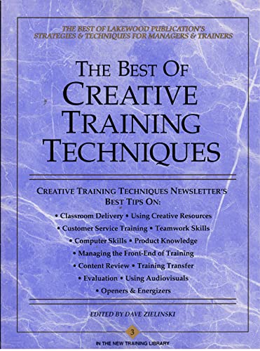 Stock image for The Best of Creative Training Techniques for sale by Wonder Book