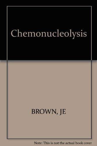 Beispielbild fr Chemonucleolysis zum Verkauf von Zubal-Books, Since 1961