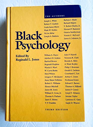 9780943539058: Black Psychology