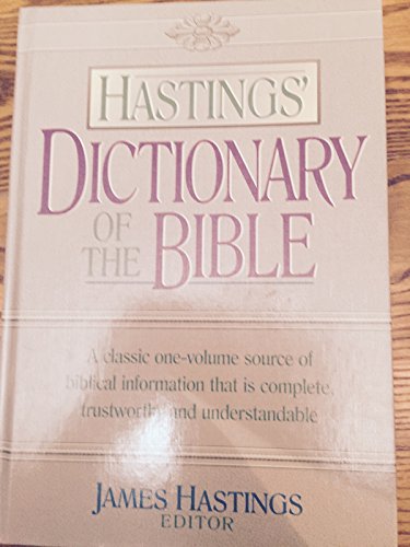 Imagen de archivo de Hastings' Dictionary of the Bible a la venta por Books of the Smoky Mountains