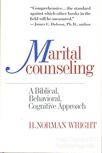 Beispielbild fr Marital counseling: A biblical, behavioural, cognitive approach zum Verkauf von Wonder Book