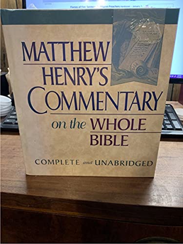 Imagen de archivo de Matthew Henry's Commentary on the Whole Bible: Complete and Unabridged in One Volume a la venta por SecondSale