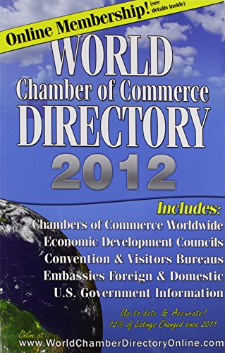 Imagen de archivo de World Chamber of Commerce Directory 2012 World Chamber of Commerce Directory, Inc. a la venta por GridFreed