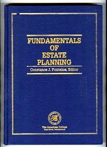 Stock image for Fundamentals of estate planning (Huebner School series) for sale by HPB Inc.
