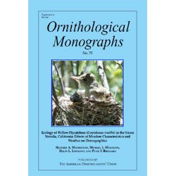 Stock image for Ecology of Willow Flycatchers in the Sierra Nevada, California: Meadow Characteristics and Weather for sale by Riverby Books (DC Inventory)