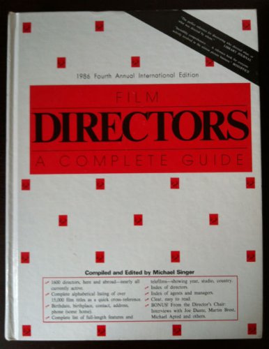 Beispielbild fr Film Directors: A Complete Guide zum Verkauf von Robinson Street Books, IOBA