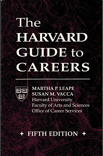 Beispielbild fr The Harvard Guide to Careers zum Verkauf von Wonder Book