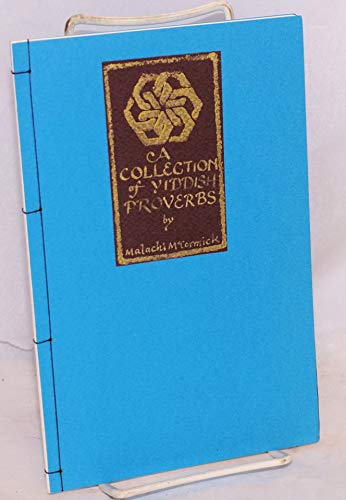 Yiddish Proverbs: A Collection (9780943984025) by McCormick, Malachi
