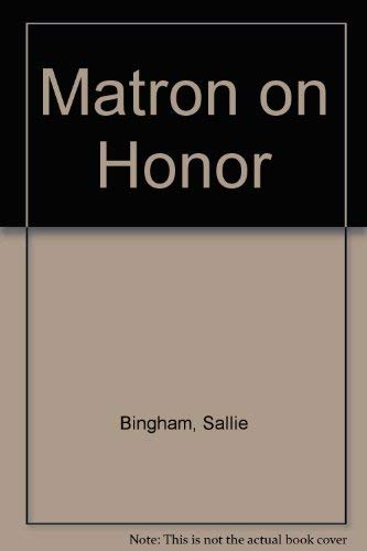 Stock image for Matron of Honor for sale by Books From California