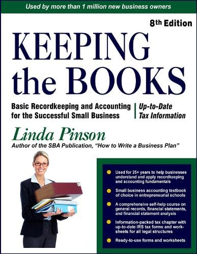 Imagen de archivo de Keeping the Books: Basic Recordkeeping and Accounting for Small Business (Small Business Strategies Series) a la venta por HPB-Red