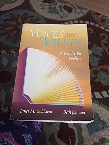 9780944210093: Voices and Values: A Reader for Writers
