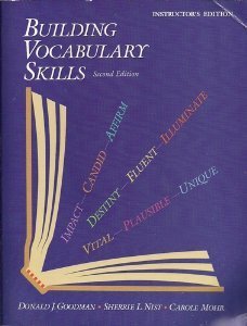 Imagen de archivo de Building Vocabulary Skills a la venta por Half Price Books Inc.